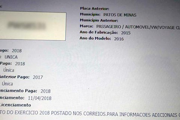 Patense busca solução após documentos de seu veículo serem furtados em malote dos Correios