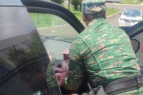 PM Ambiental escolta grávida em trabalho de parto e bebê nasce dentro de carro
