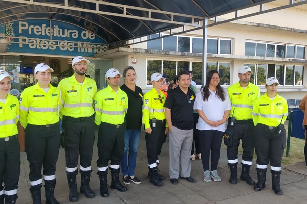 Patos de Minas inicia campanha Maio Amarelo; Juntos Salvamos Vidas é o tema deste ano