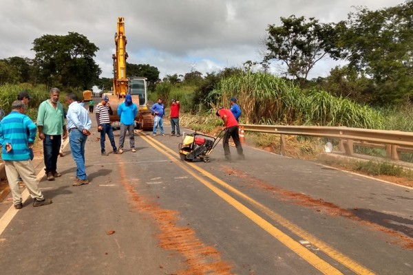 Não podia, mas agora pode! DNIT dá autorização e Prefeitura vai recuperar ponte na BR 365