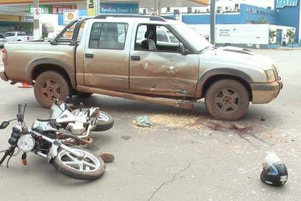 Motociclista fica ferido em um dos vários acidentes desse fim de semana