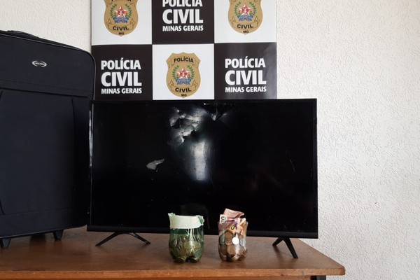 PC recupera produtos de casa que foi arrombada em Patos de Minas