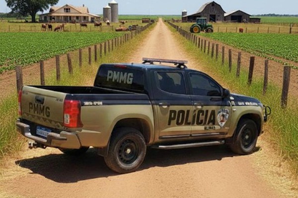 Gado furtado em Rio Paranaíba: PM prende suspeito em Guimarânia e procura animais
