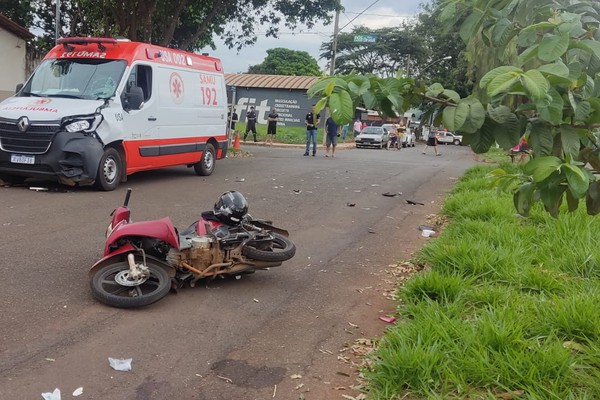 Motociclista morre após acidente com viatura do SAMU em Patos de Minas