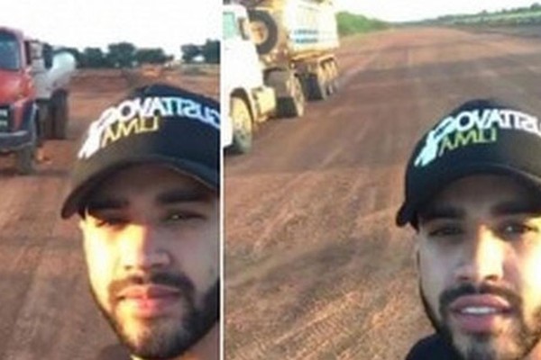 Gusttavo Lima está construindo uma pista de pouso e decolagem em sua fazenda