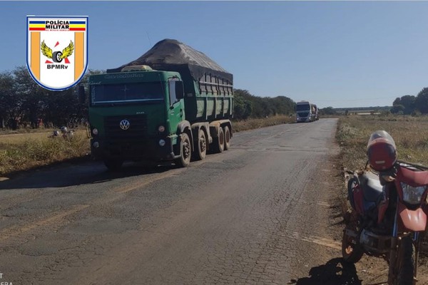 Motociclista tem que ser socorrido após entrar na frente de caminhão e ser atingido na MG 190